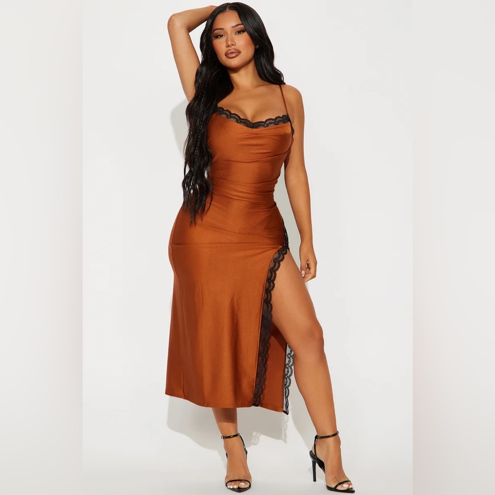 Syrah Midi Dress - Copper